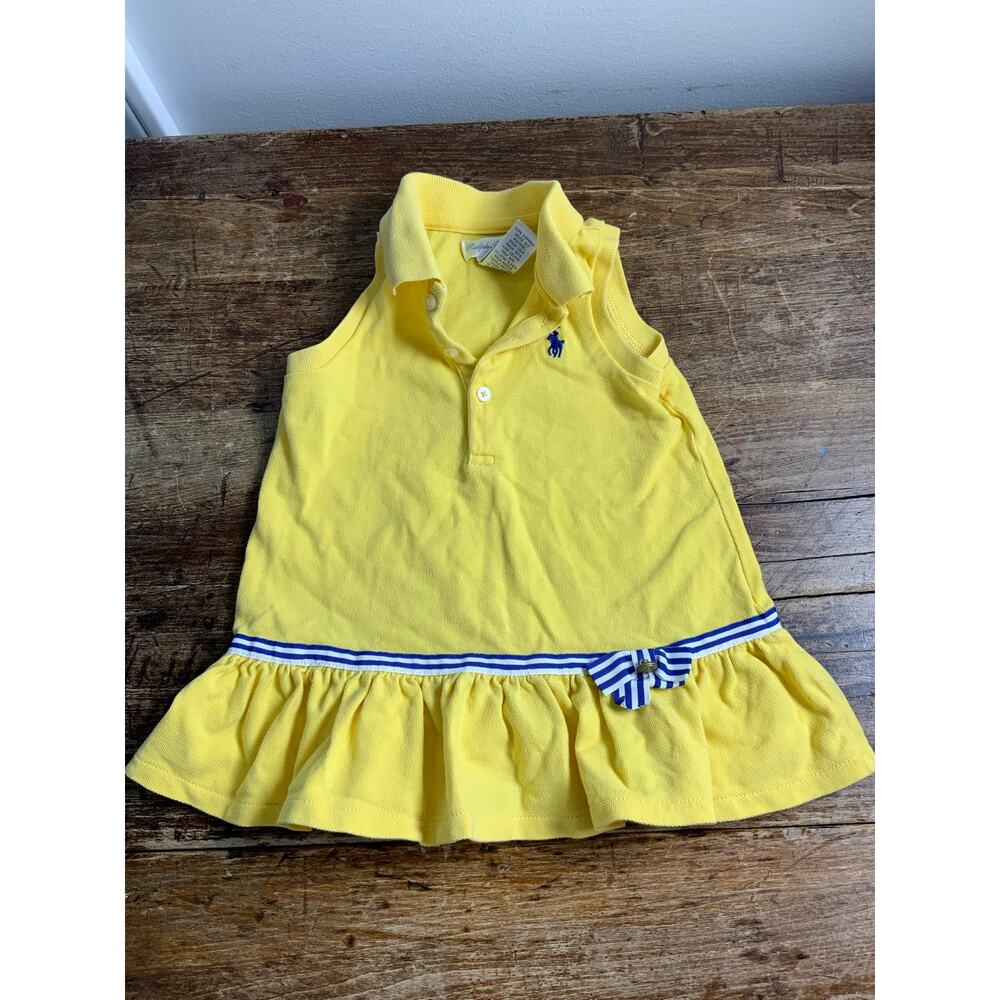 Ralph Lauren‎ Yellow Peplum Dress 9mo